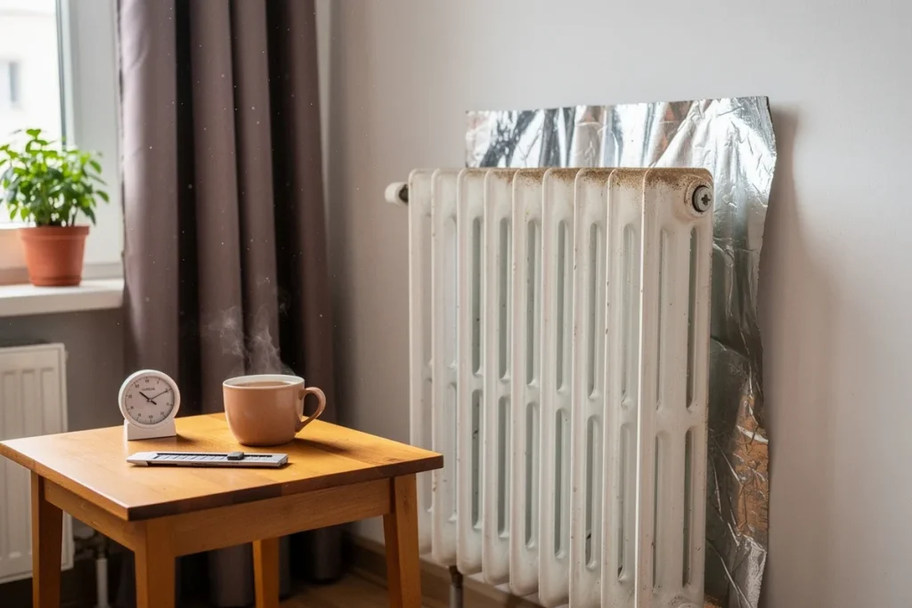 Ani folia aluminiowa, ani plastik: prosty patent, dzięki któremu grzejniki grzeją mocniej za mniejsze pieniądze