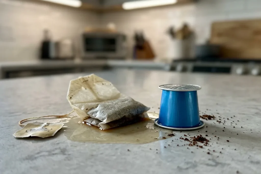 Gdzie wyrzucać torebki po herbacie i kapsułki po kawie? Większość robi to źle