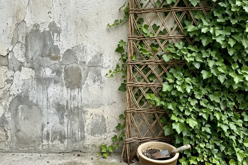 Lidl wprowadza tani sposób na brzydkie ściany na tarasie: dekoracyjna kratka z roślinami za ułamek ceny remontu