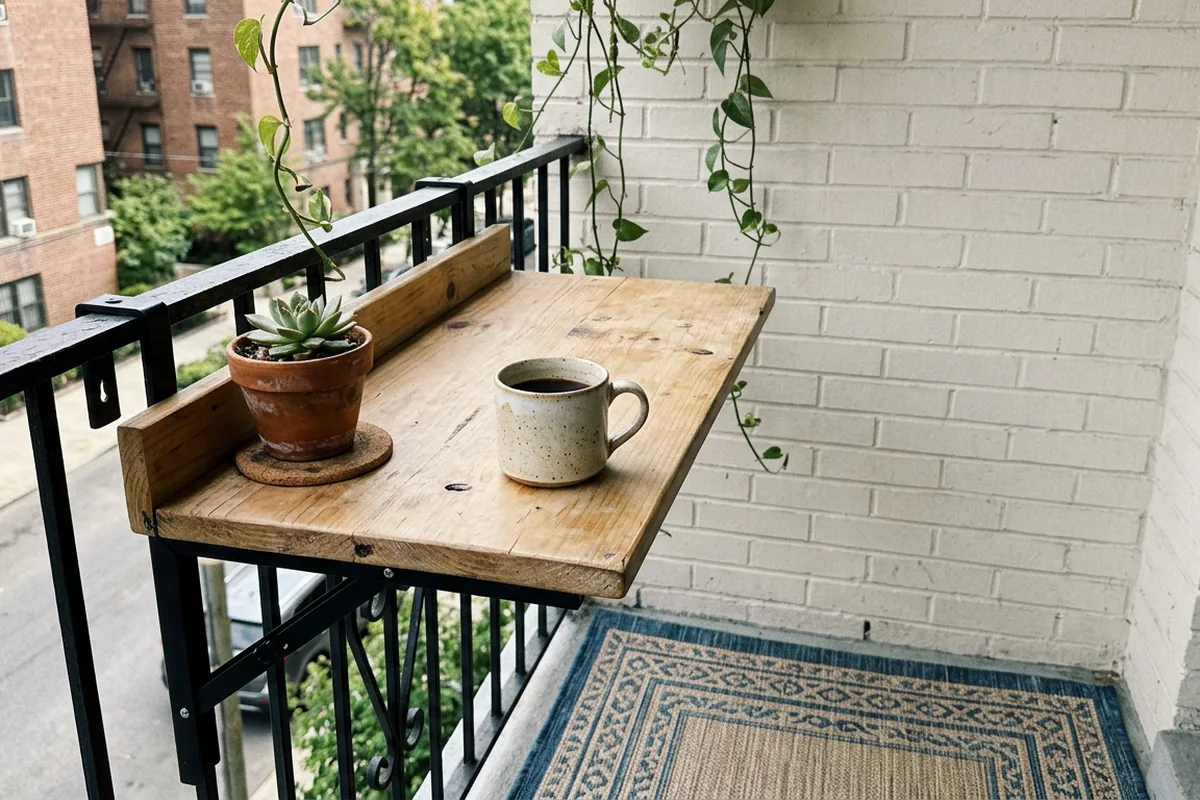 Mały balkon: Sprytne sposoby, jak wycisnąć maksimum z każdego centymetra