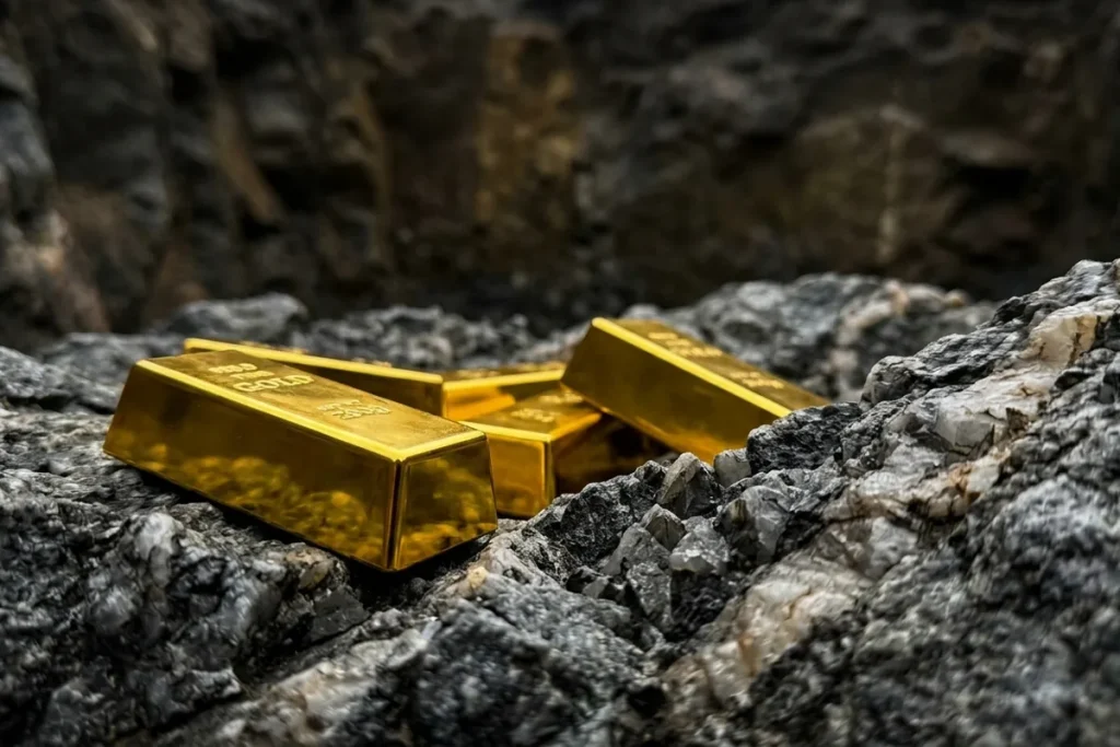 Odkrycie stulecia: Wykopali sztabki złota ponad 1000 metrów pod ziemią. Skarb należy tylko do jednego państwa!