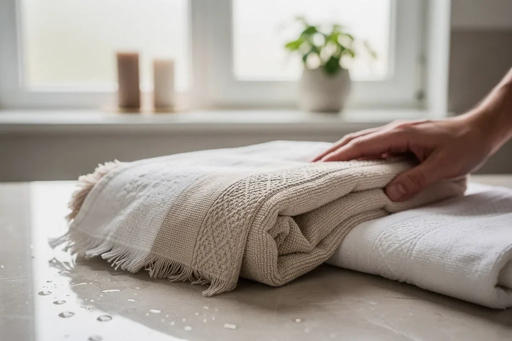 Pasek na ręczniku: do czego naprawdę służy ozdobna bordiura?