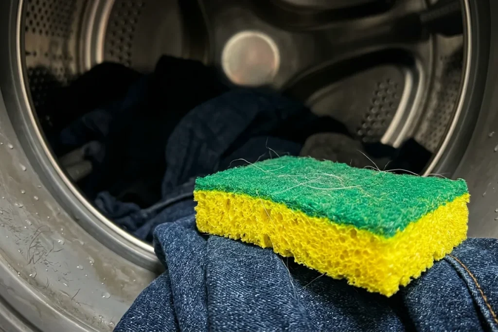Włóż zwykłą gąbkę do pralki i przestań marnować pieniądze na naprawy oraz drogie detergenty