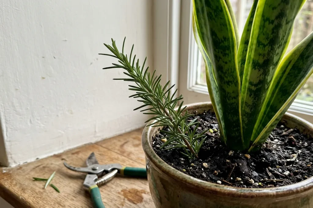 Wbij gałązkę rozmarynu w doniczkę wężownicy: zobacz, dlaczego warto to zrobić i kiedy najlepiej zacząć