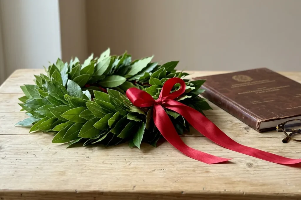 Wieniec laurowy na obronę: prosty sposób, jak go wybrać, przechowywać i nie popełnić gafy