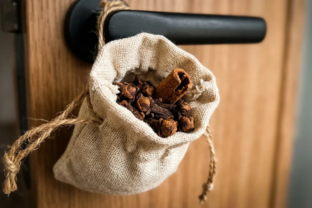 Woreczek z goździkami na drzwiach wejściowych: dlaczego warto go powiesić i jak to działa?