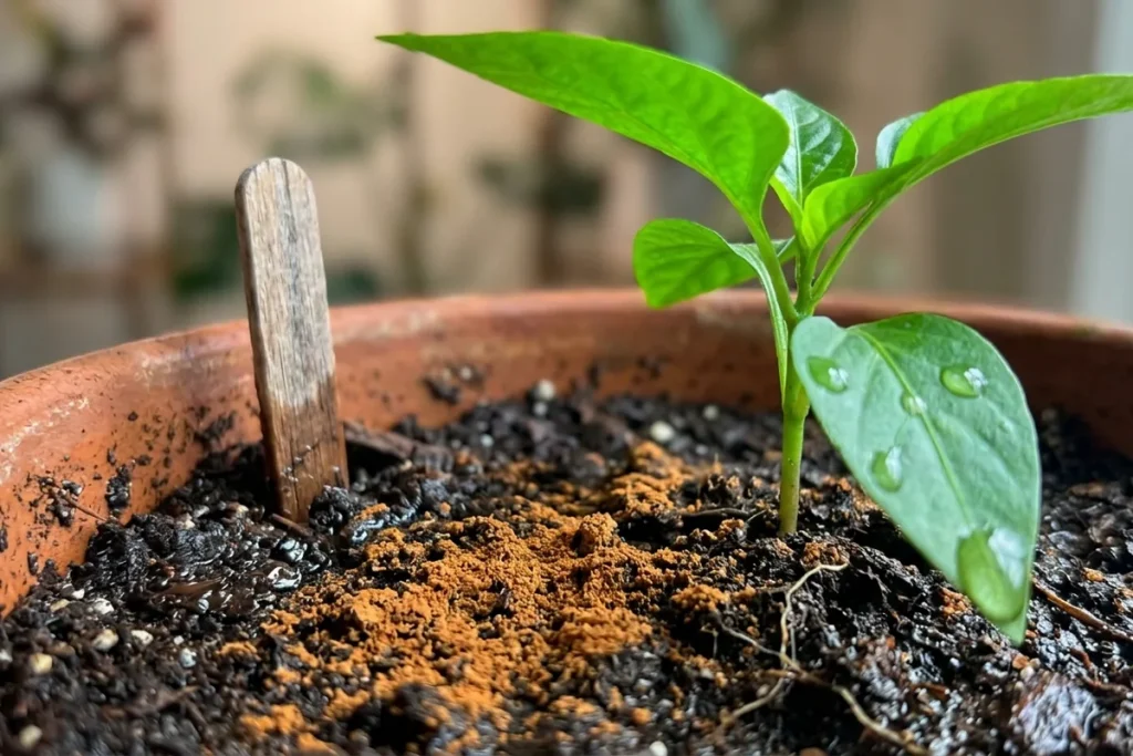 Posyp tym ziemię w doniczkach. Ten kuchenny proszek to "diament" dla Twoich roślin