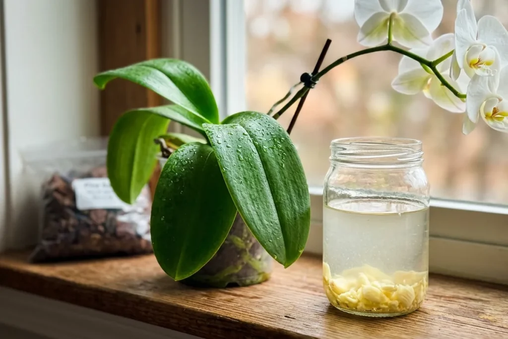 Twój storczyk umiera? Ten jeden trik z czosnkiem postawi go na nogi w kilka dni
