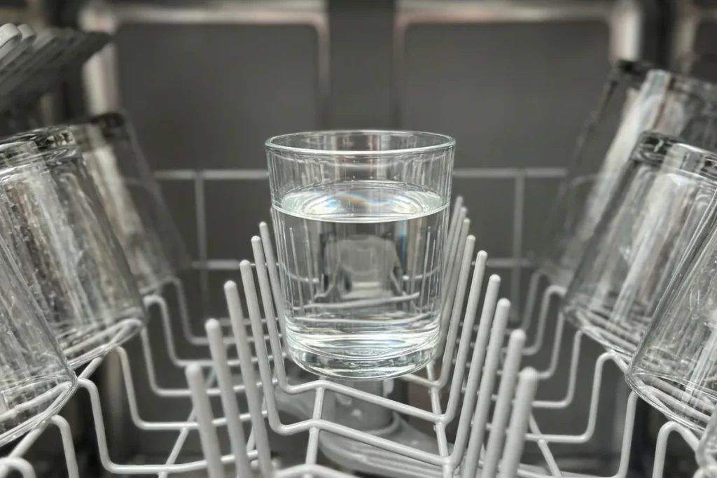 Wlej szklankę octu do zmywarki i zobacz, co się stanie. Twoje naczynia nigdy nie lśniły tak mocno!